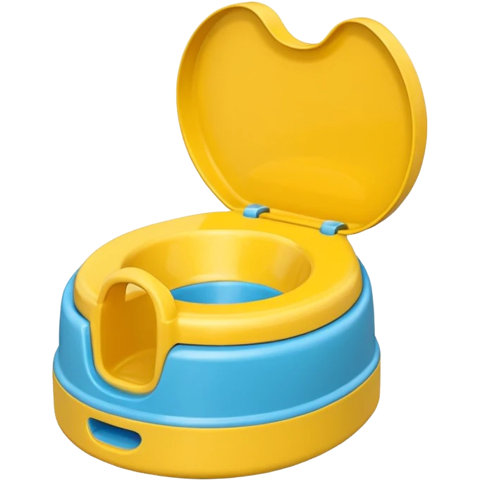 Yellow Children’s potty without a lid  emoji
