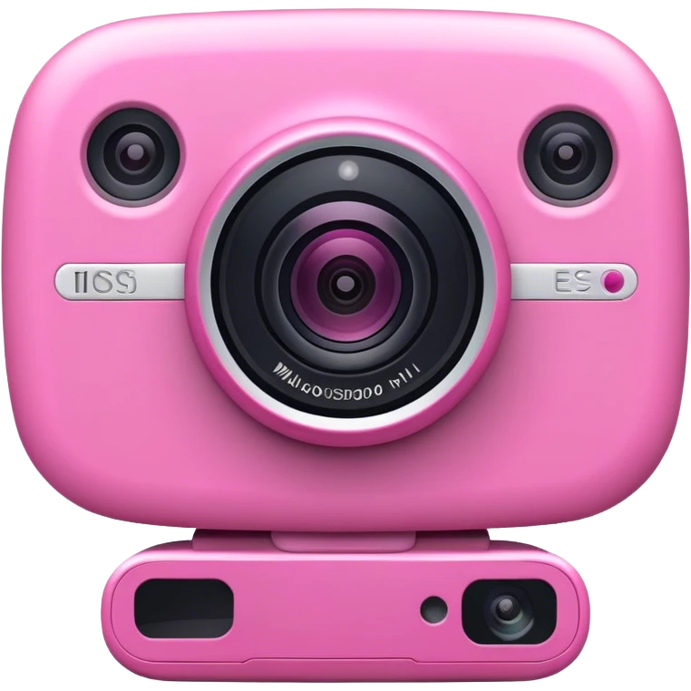 Webcam in pink  emoji