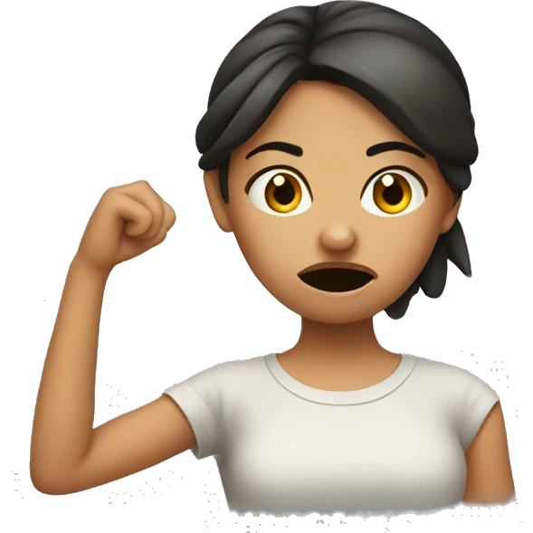 Annoyed girl  emoji