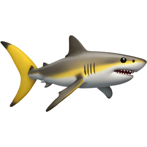 Yellow shark emoji