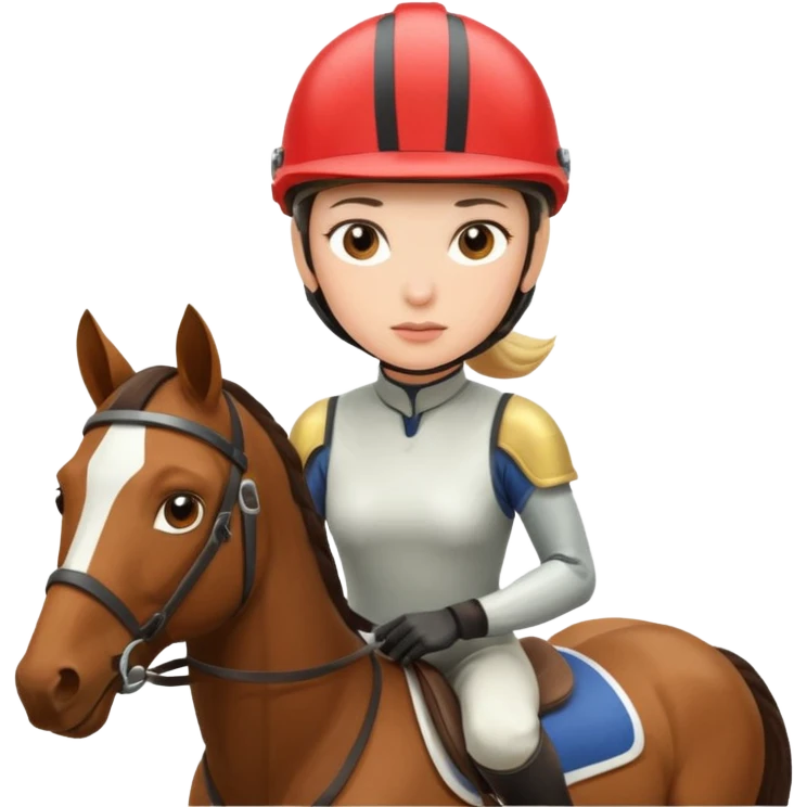  horse jockey woman face emoji