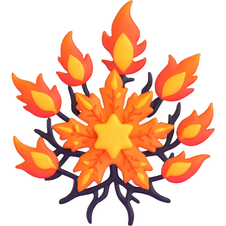 flame and snowflake emoji