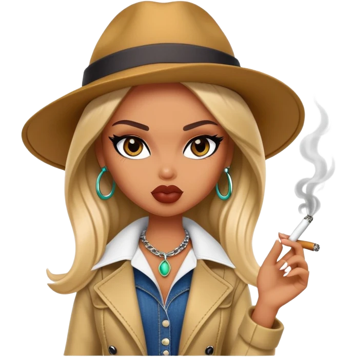 Bratz dolls smoking blunts emoji