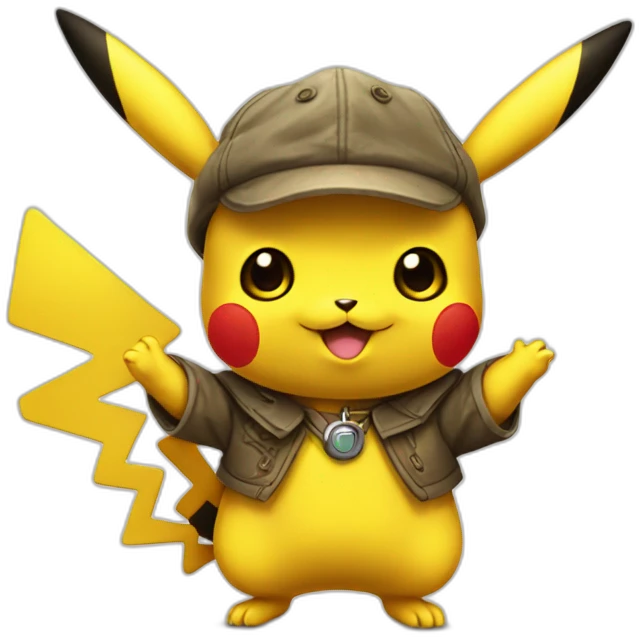 Salamèche dressed pikachu emoji