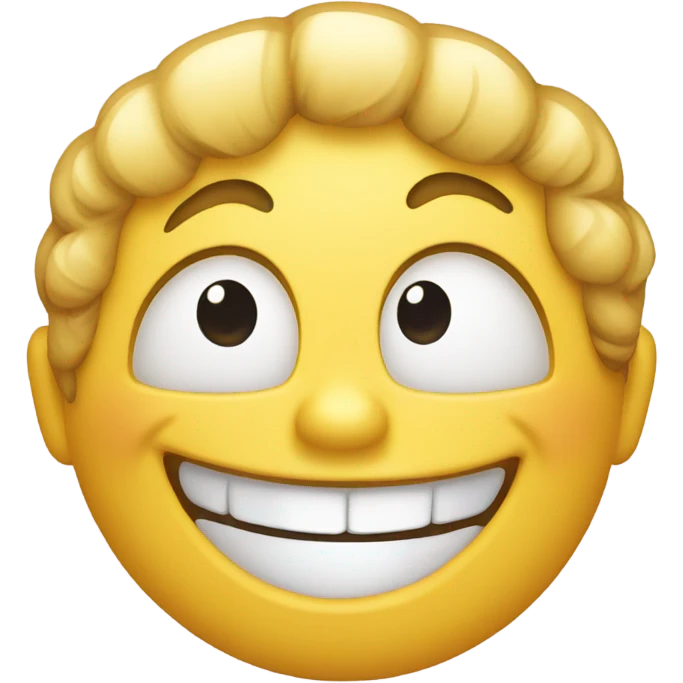 Laughing face emoji