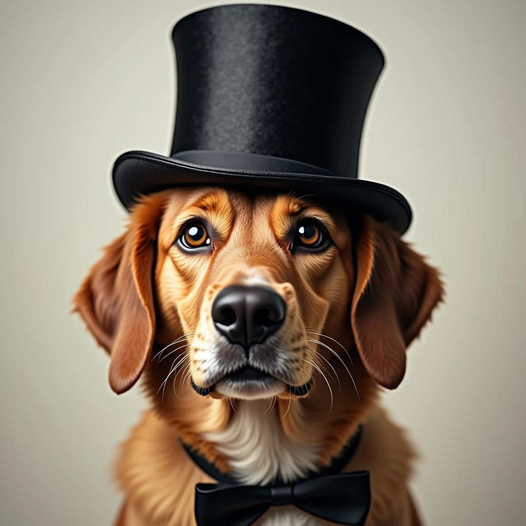dog in a top hat emoji