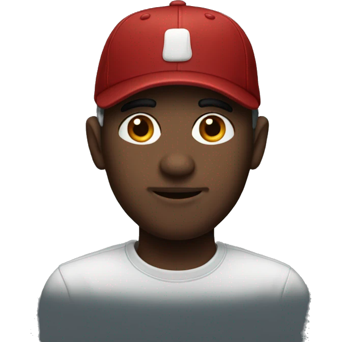 Dark red cap emoji