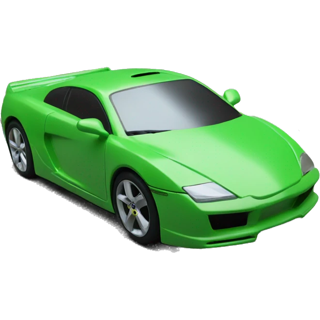 sport car green emoji