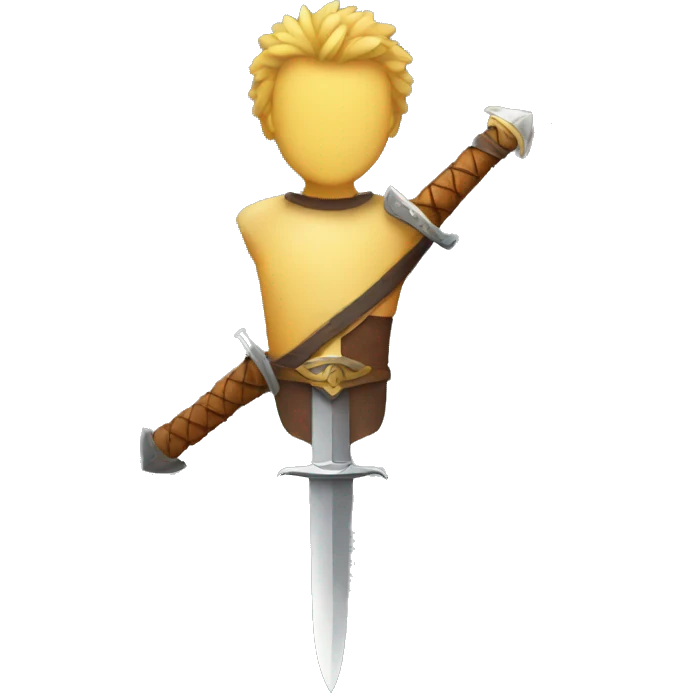 Man sword emoji