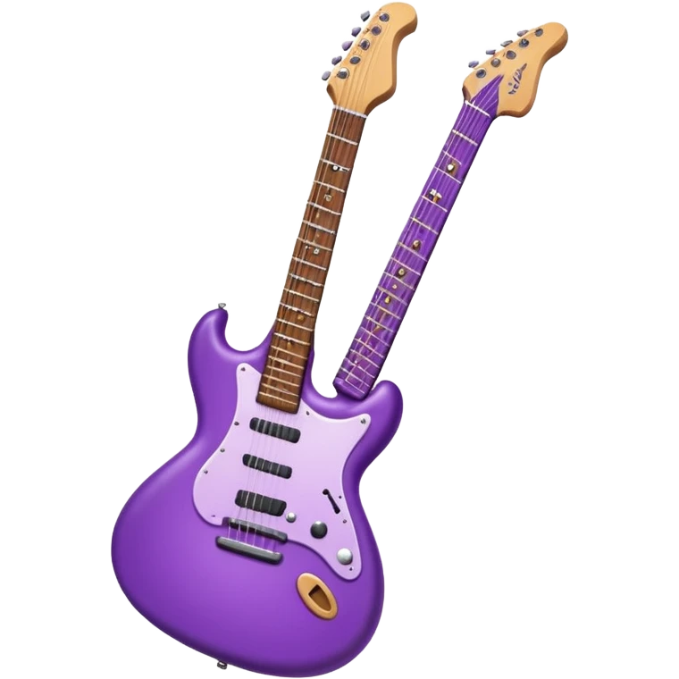 Purple guitar emoji