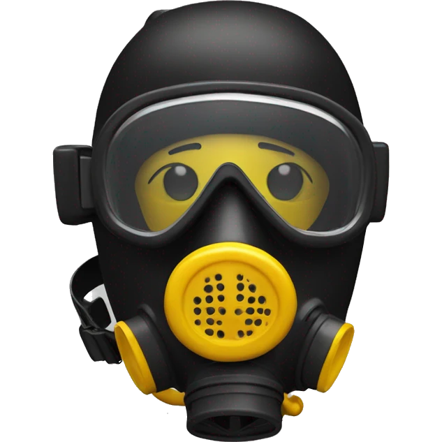Black scuba mask with colour #ff4d4d emoji