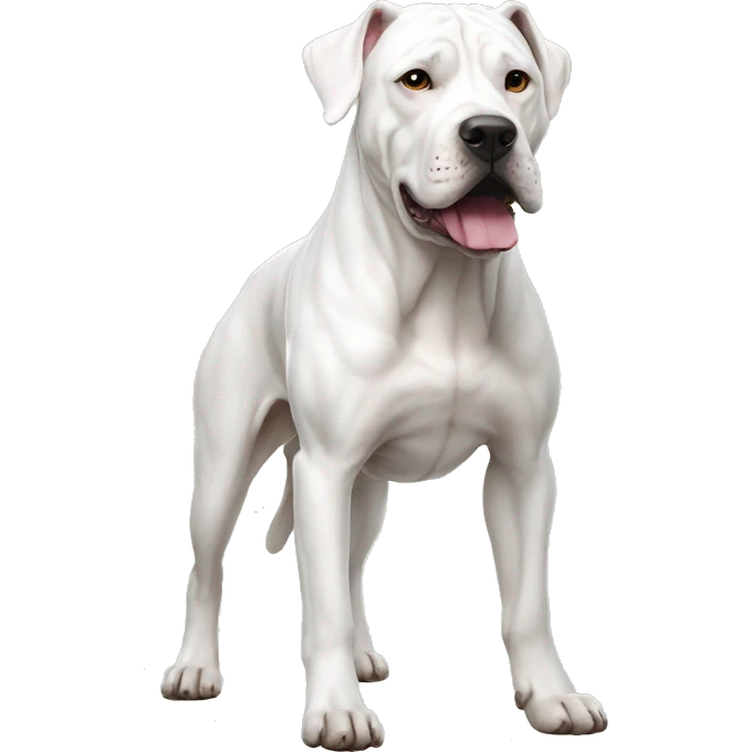 Dogo Argentino Dog Breed Full Body emoji