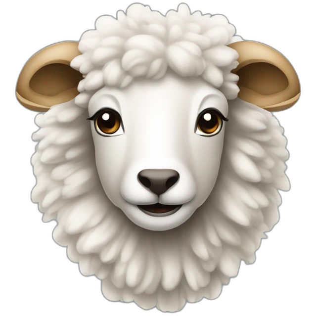 mouton décoiffé emoji