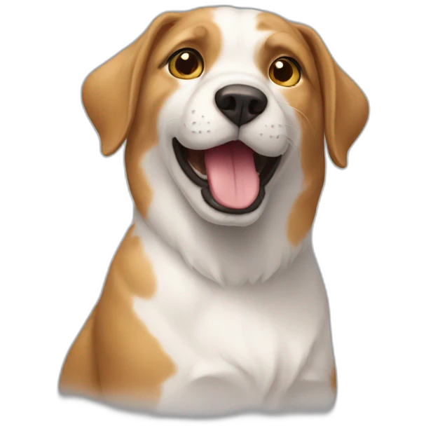 Cat in dog emoji