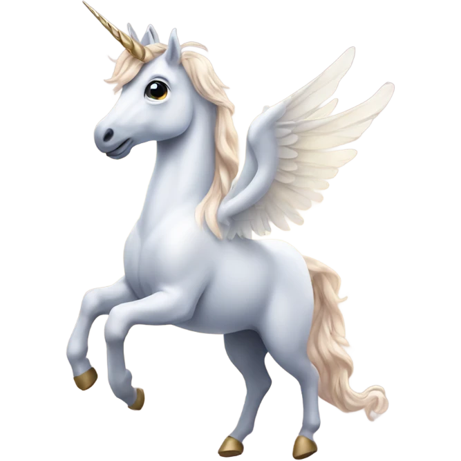 Unicorn with wings emoji