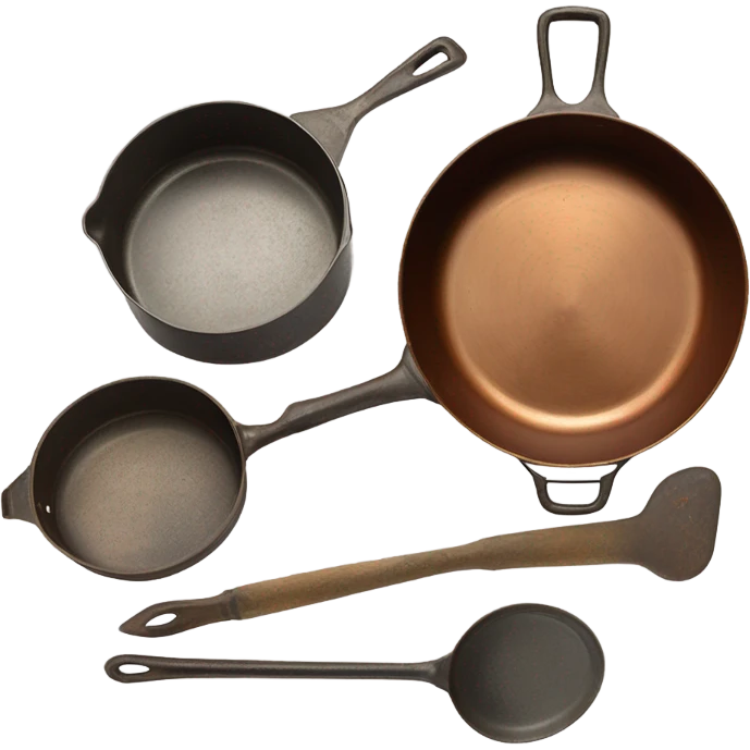Vintage style cookware emoji