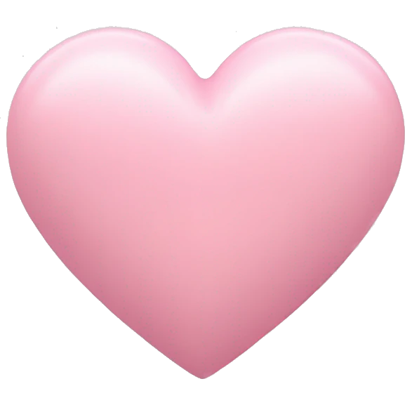 pastel pink heart  emoji