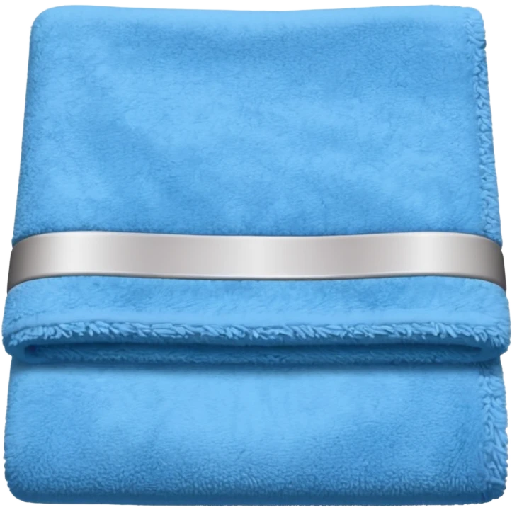 blue hotel room towel emoji