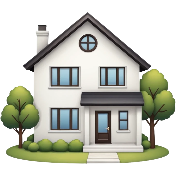 white cozy aesthetic house emoji