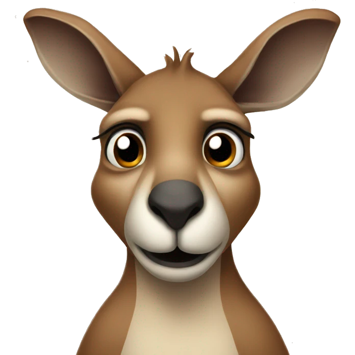 sad kangaroo emoji