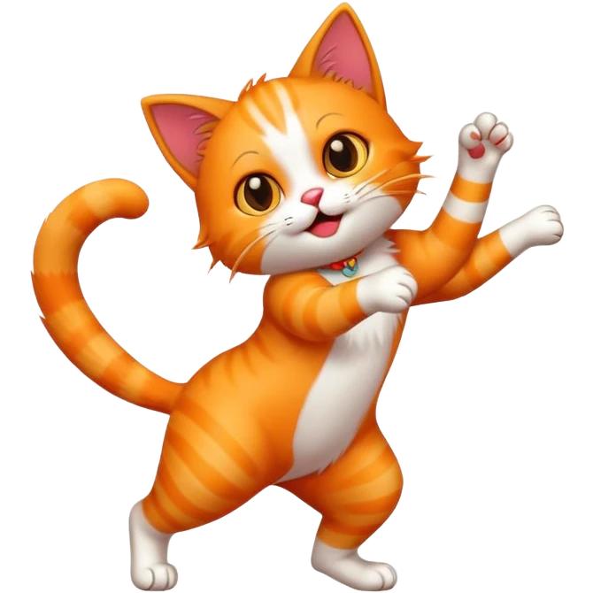 Cat dancing emoji