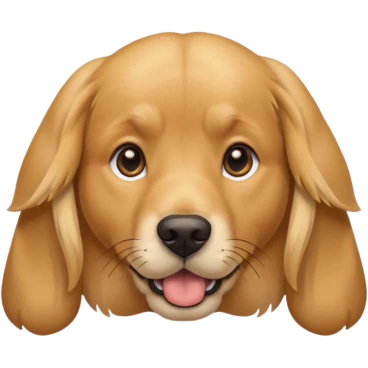 dog with big ear piercing on tip of the ear emoji