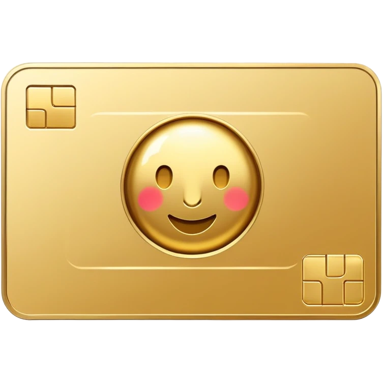 gold gift card emoji
