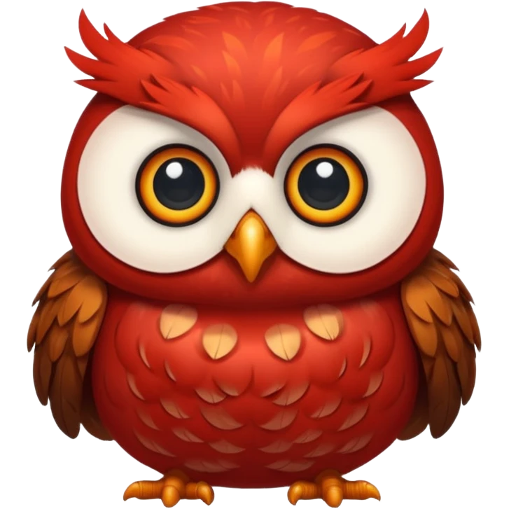 red fat owl emoji