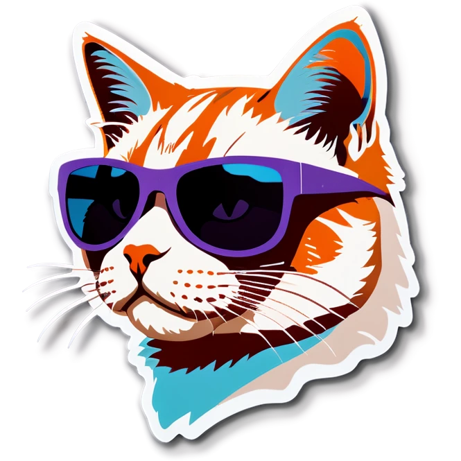Cat with sunglasses emoji