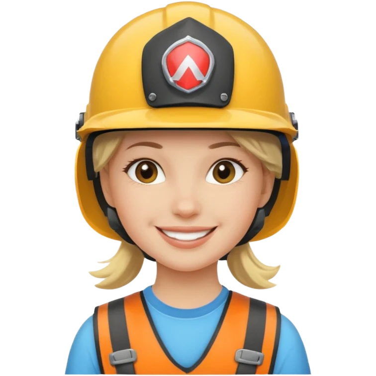 girl with helmet emoji