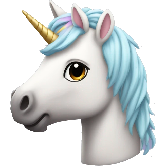 Unicorn wearing hoodie and beanie emoji