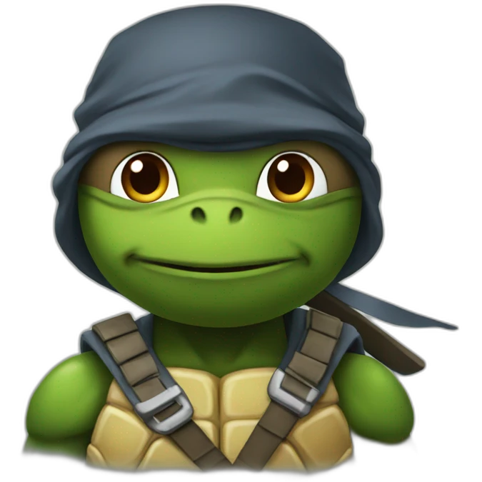 ninja-turtle-working emoji