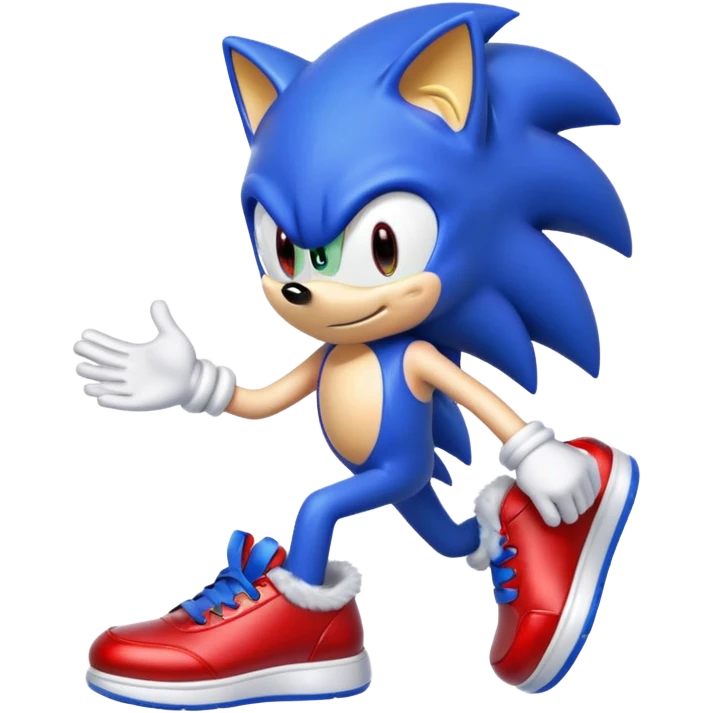 los zapatatos rojos de sonic emoji
