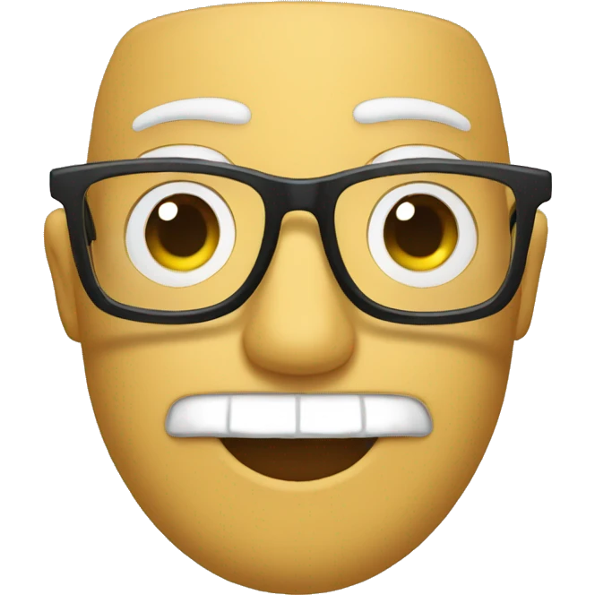 glasses emoji with mr.yoso sign on the glasses emoji