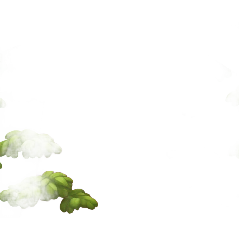 Create a tall, emoji-style redwood tree with a textured reddish-brown trunk and lush green foliage. emoji