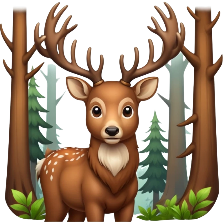 Forest deer emoji