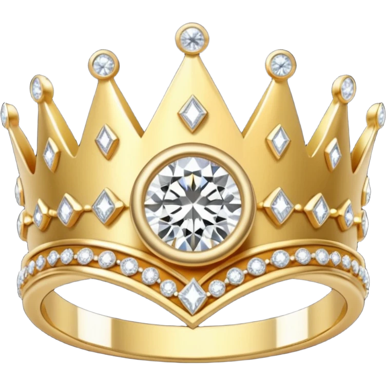 Aesthetic Engagement ring like crown emoji