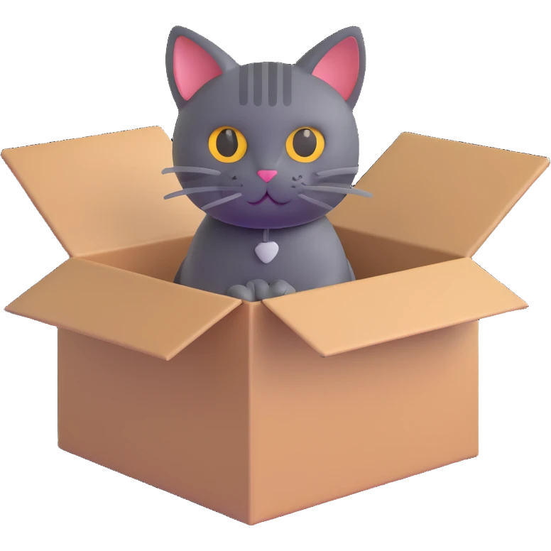 cat in a box emoji