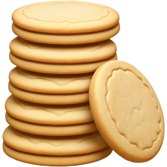 ultra realistic stack of sugar cookies emoji