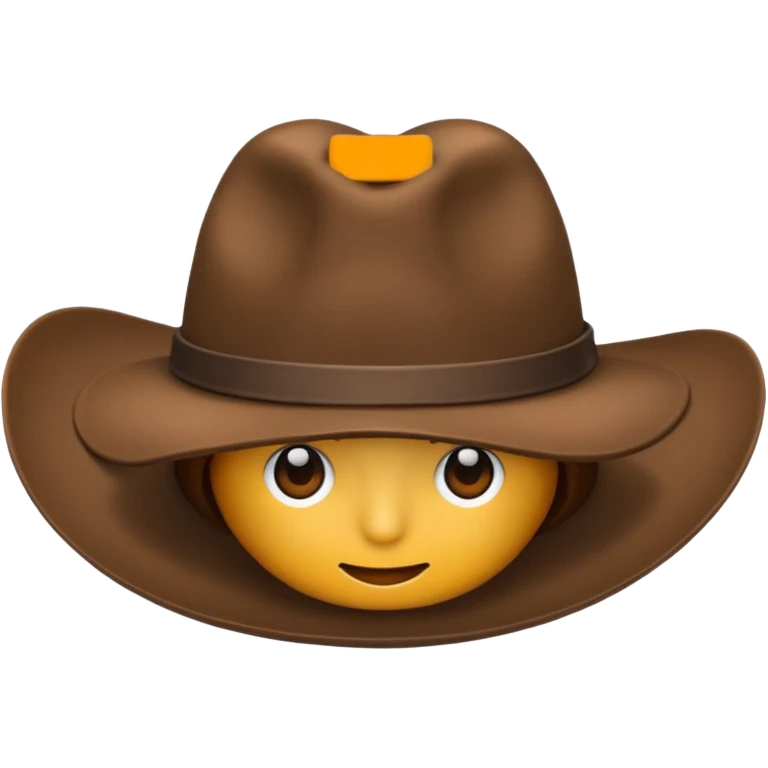brown hat emoji