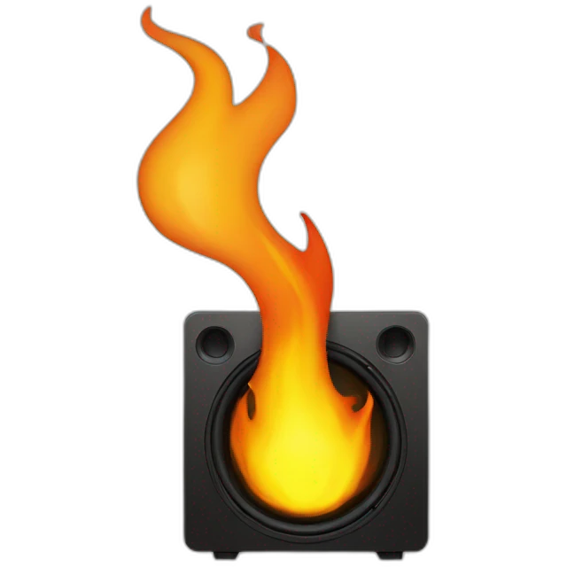  speaker ON FIRE emoji