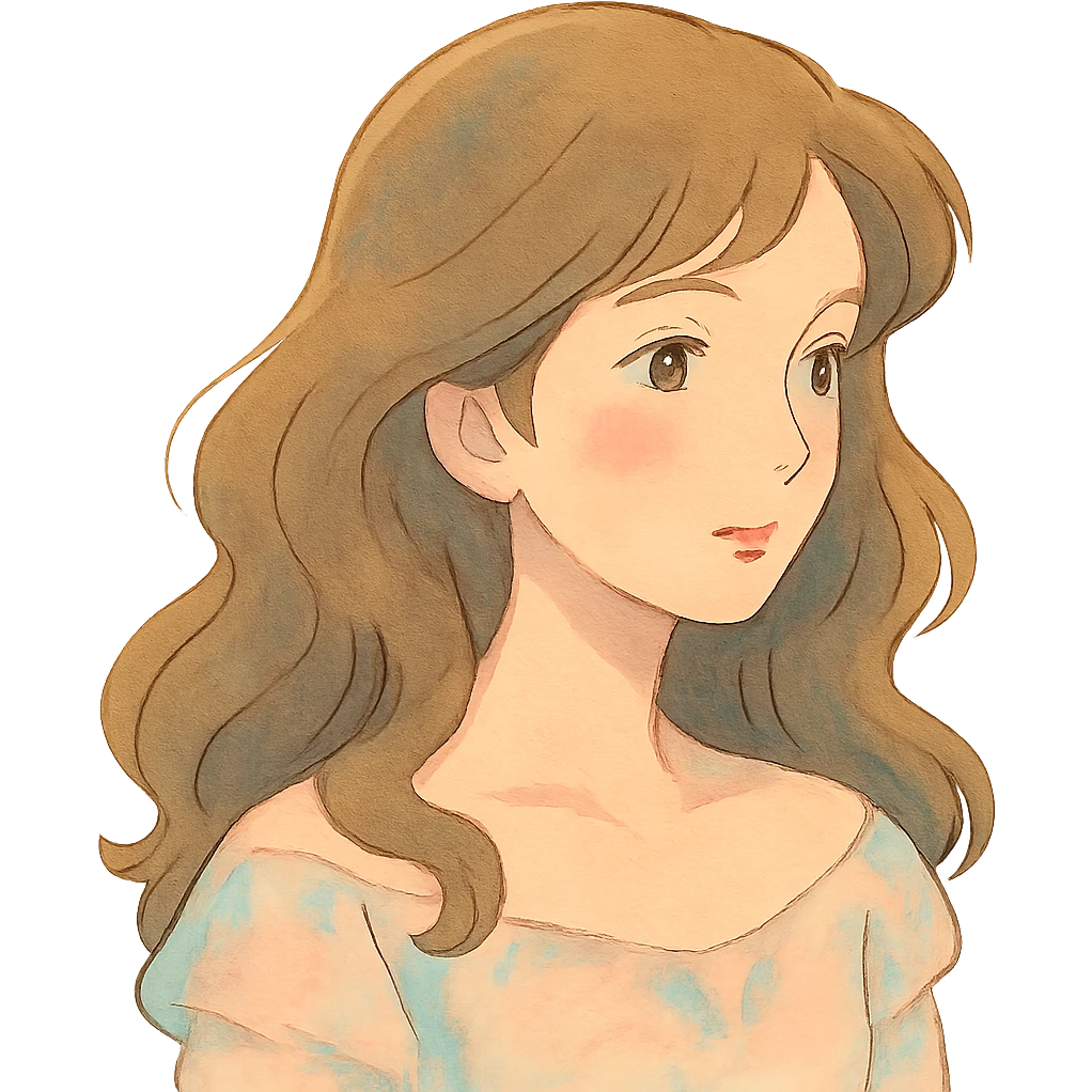stylized portrait of a beautiful woman with soft lighting and pastel colors emoji