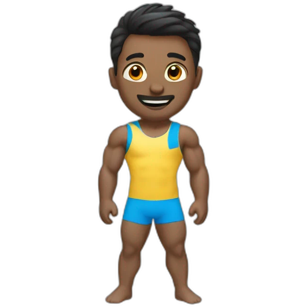 gymnastique homme emoji