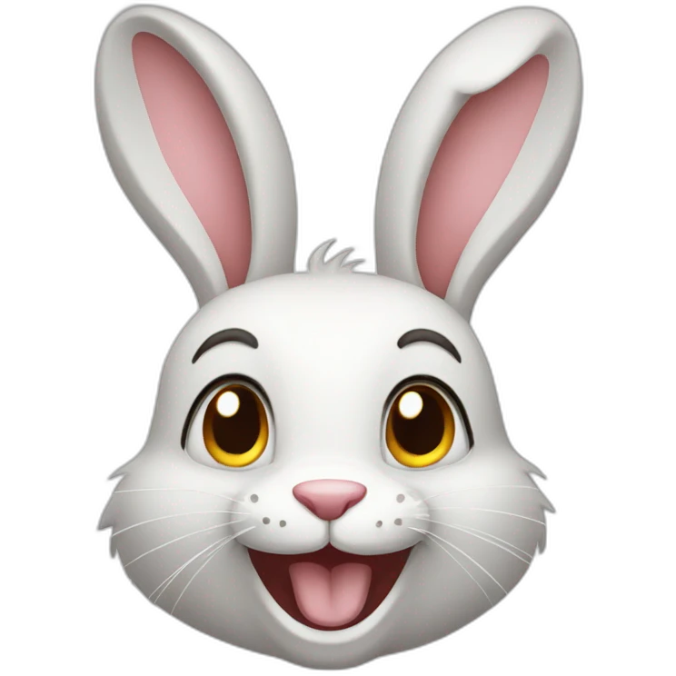 cheerful rabbit emoji