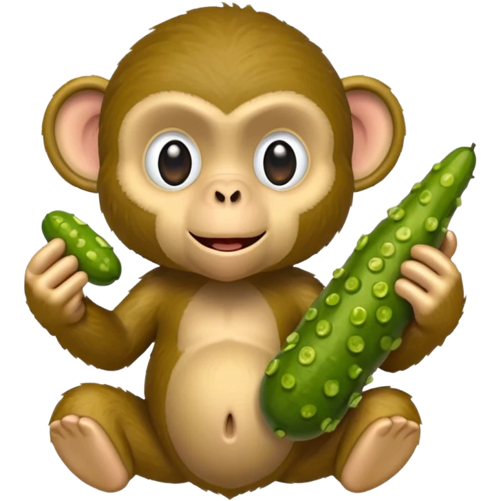 Monkey pickles emoji