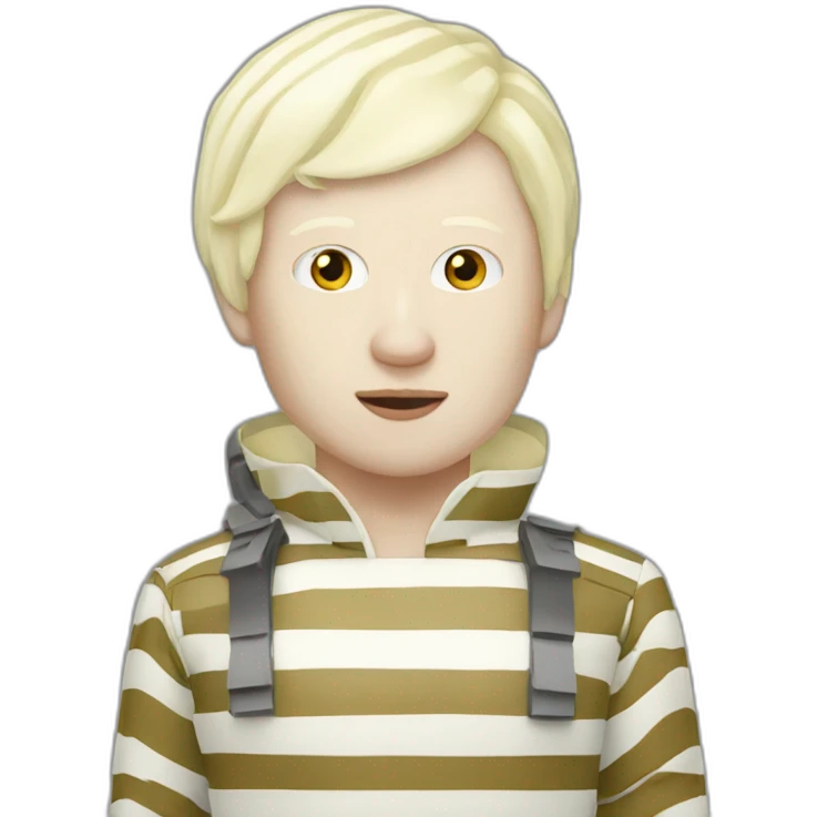 Albino striped army lamborghini emoji