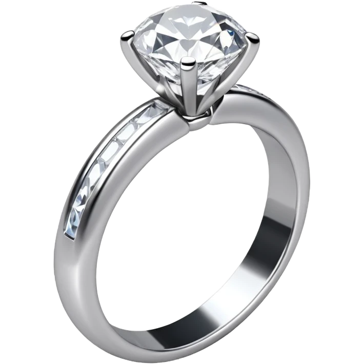 glitter white diamond married ring emoji