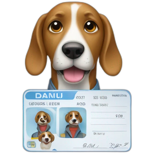 dog-getting-his-driver-license emoji