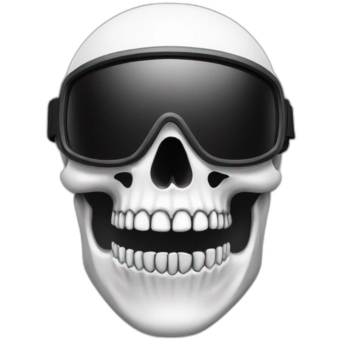 Ski skull emoji