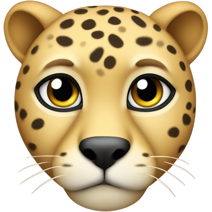 Derpy fat cheetah gaze emoji